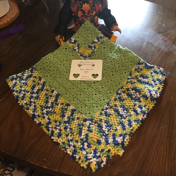 How Green is my Meadow Baby Blanket - Picture 6 of 6